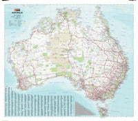 Australia Large Wall Map (10th Edition) by Hema Maps