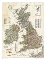 Britain & Ireland Executive Wall Map by National Geographic