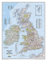 Britain & Ireland Wall Map by National Geographic