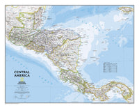 Central America Wall Map by National Geographic