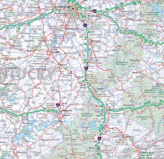 Buy Southeast USA Road Map By Hallwag 2022 The Chart Map Shop DeZwerver 20170222 0004 550x 