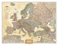 Europe Executive Large Wall Map by National Geographic