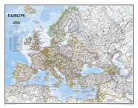 Europe Large Wall Map by National Geographic