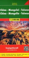 China Mongolei Taiwan Road Map by Freytag & Berndt