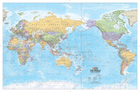 HEMA World Pacific Centred Wall Map