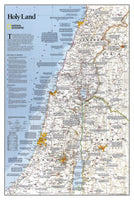 Holy Land Wall Map by National Geographic