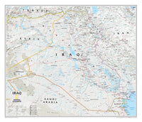 Iraq Wall Map by National Geographic
