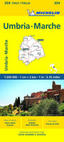 Italy: Umbria & Marche Road Map by Michelin