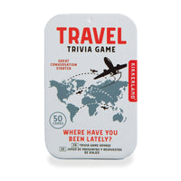 Travel Trivia Game Tin by Kikkerland