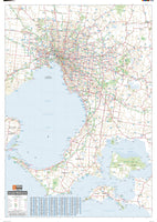 Greater Melbourne Wall Map by Hema Maps