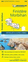 France Finistere Morbihan by Michelin (308 Departemental)