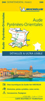 France Aude Pyrenees-Orientales by Michelin (344 Departemental)