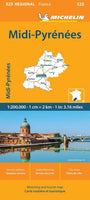 Midi-Pyrenees Road Map by Michelin