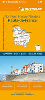 Nord-Pas-de-Calais & Picardy Road Map by Michelin