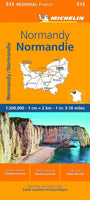 Normandy Road Map by Michelin