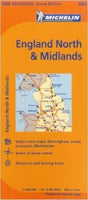 Northern England & the Midlands Road Map by Michelin