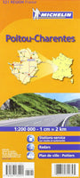 Poitou-Charentes Road Map by Michelin