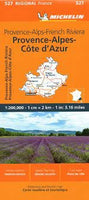 Provence-Alpes-Cote d'Azur & the French Riviera Road Map by Michelin