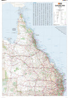 Queensland State Wall Map by Hema Maps