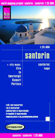 Santorini Road Map by Reise Know How