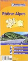 Rhone-Alpes Road Map by Michelin