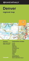 Denver regional map Colorado by Rand McNally