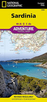 Sardinia Adventure Road Map by National Geographic