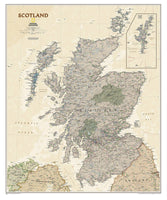 Scotland Executive Wall Map by National Geographic