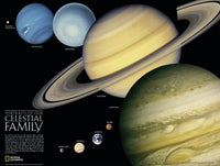 Solar System Wall Map by National Geographic