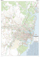Sydney & Region Wall Map (10th Edition) by Hema Maps