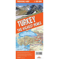 Turkey The highest Peaks Mount Ararat Trekking Map Comfort Map by terraQuest