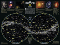 The Heavens Wall Map by National Geographic