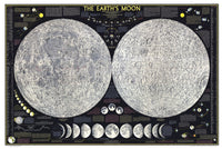 The Earth's Moon Wall Map by National Geographic