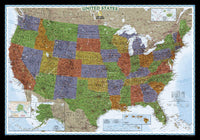 USA Decorator Wall Map by National Geographic