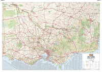 Victoria Super Wall Map by Hema Maps
