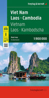 Vietnam, Laos & Cambodia Road Map by Freytag & Berndt (2026)
