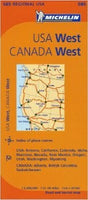 Western USA Road Map by Michelin