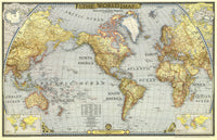 World 1943 Historic Wall Map by National Geographic