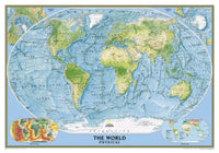 World Physical Wall Map by National Geographic