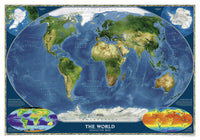 World Satellite Wall Map by National Geographic