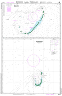 Nautical Chart AUS 612 Plans in the Coral Sea Sheet 1 1996