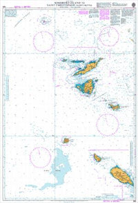 Nautical Chart BA 583 Sombrero Island to Saint Christopher Saint Kitts 1996