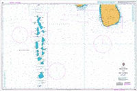 Nautical Chart BA 709 Maldives to Sri Lanka 1994