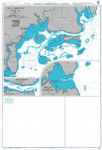 Nautical Chart BA 866 Plans in Tanganyika and Kenya 1950