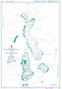 Nautical Chart BA 1014 South Maalhosmadulu Atoll to Ihavandhippolhu Atoll 1993