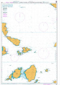Nautical Chart BA 1041 Nisos Naxos to Vrakhoi Kaloyeroi 2010