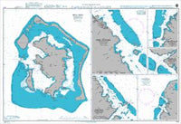 Nautical Chart BA 1107 Plans in the Iles de la Societe 2004