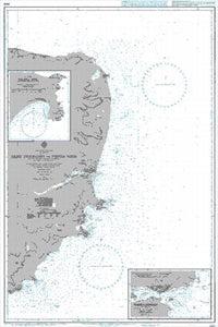 Nautical Chart BA 1302 Cabo Guardian to Punta Nava 1963