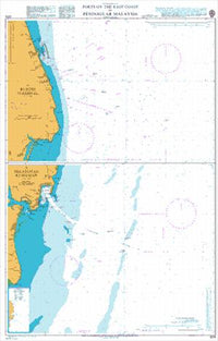 Nautical Chart BA 1374 Ports on the East Coast of Penisular Malaysia 2001