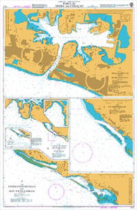 Nautical Chart BA 1412 Ports in Aruba and Curaca 2005